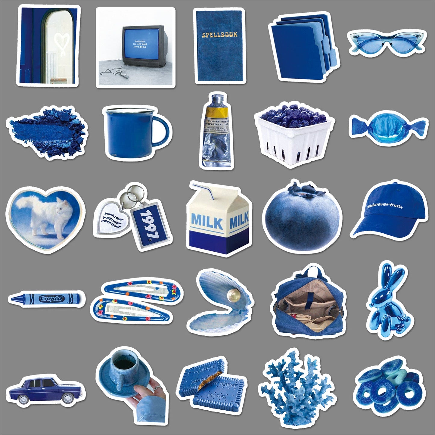 Blue style sticker pack π - KIO