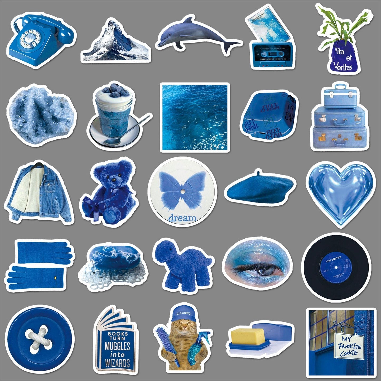 Blue style sticker pack π - KIO