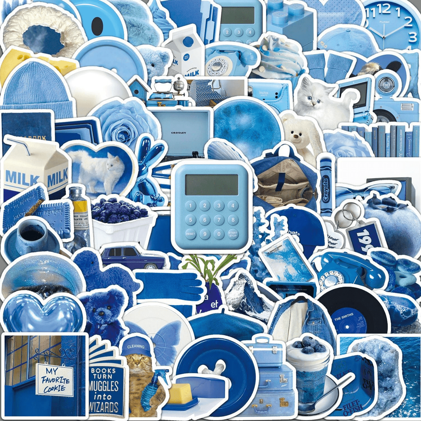 Blue style sticker pack π - KIO