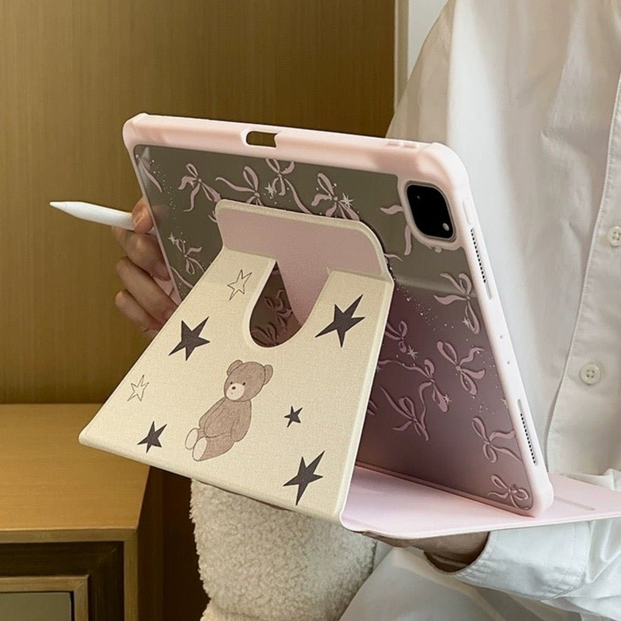 Bow teddy bear iPad case 🧸 - KIO