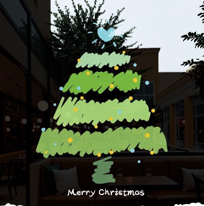 Christmas window decal π - KIO