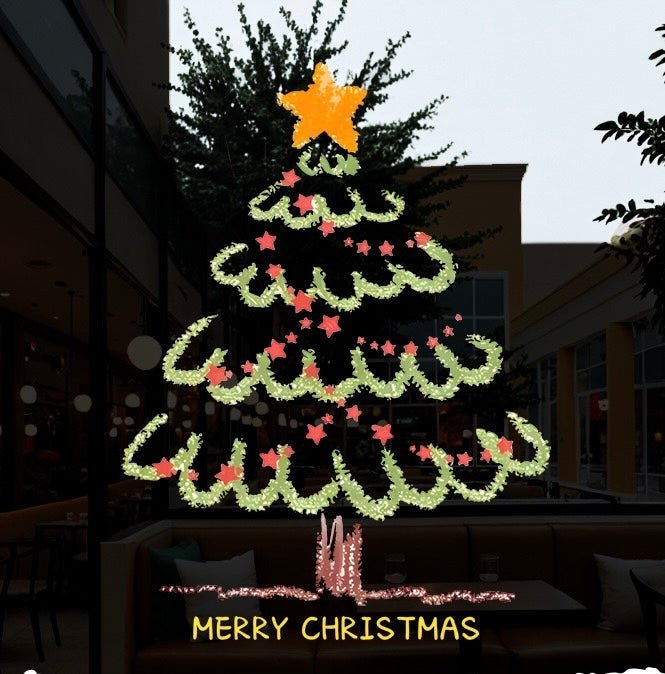 Christmas window decal π - KIO