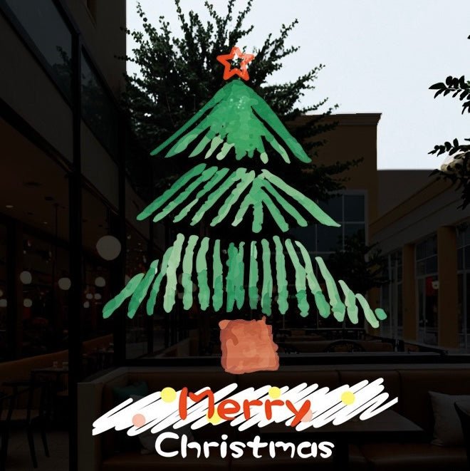 Christmas window decal π - KIO