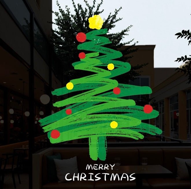 Christmas window decal π - KIO