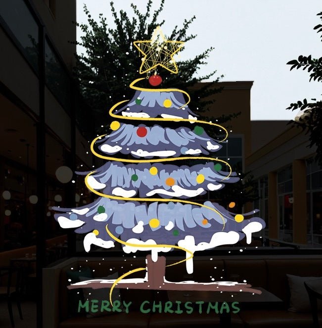Christmas window decal π - KIO