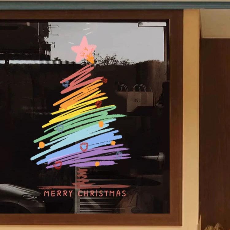 Christmas window decal π - KIO