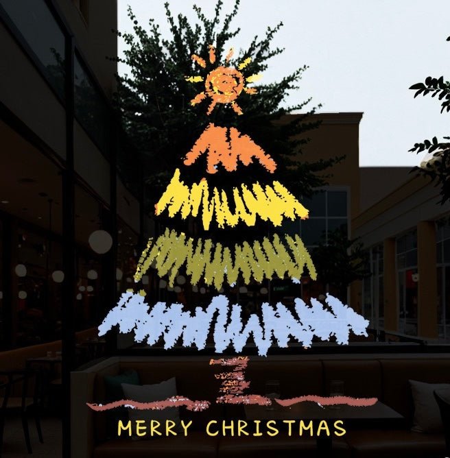 Christmas window decal π - KIO