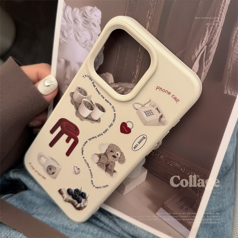 Collage sticker Iphone case🐶 - KIO