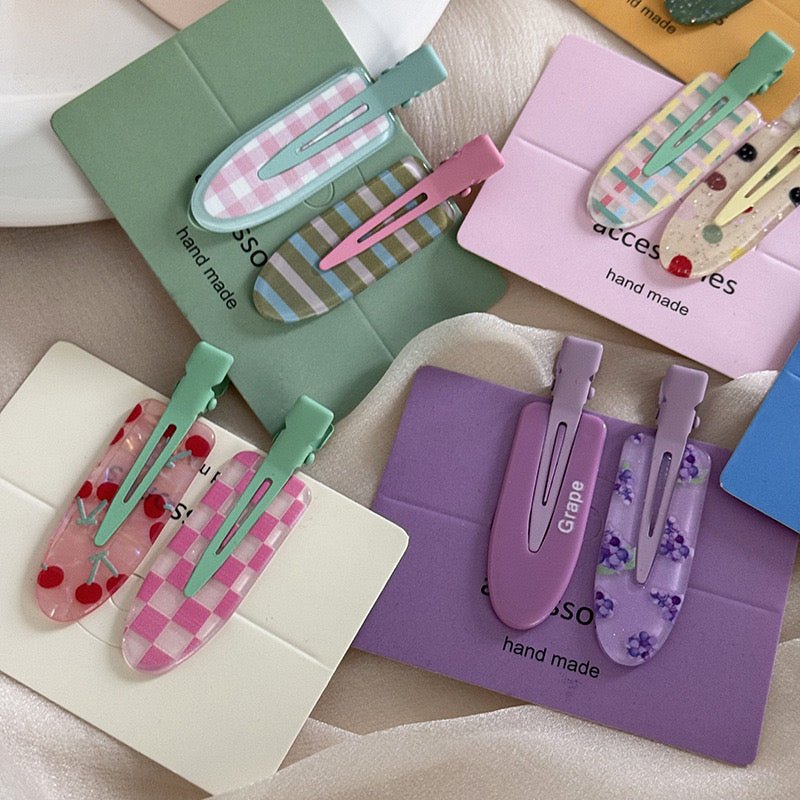 Colorful hair clip set ๐ - KIO