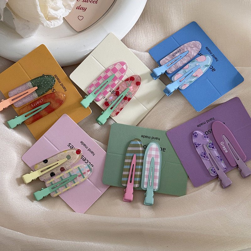 Colorful hair clip set ๐ - KIO