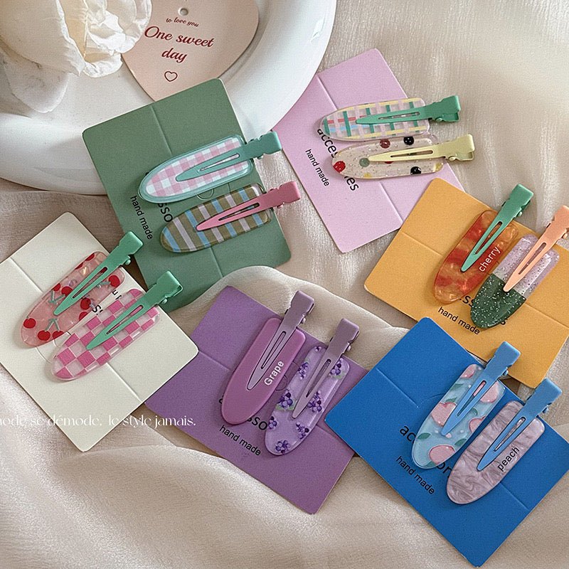Colorful hair clip set ๐ - KIO