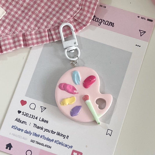 Cute Paint Palette & Skateboard Charm 