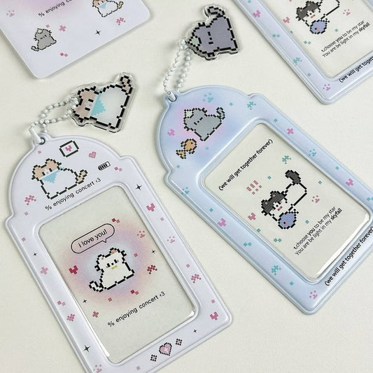 Cute Pixel Cat Card Sleeve