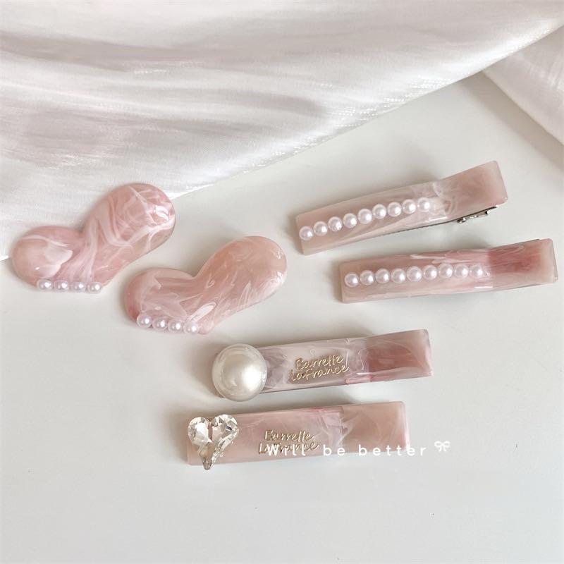 Diamond Pink Serires Clip (set)💗