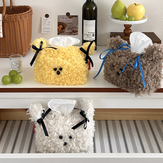 Doggy Plush Tissue Cover