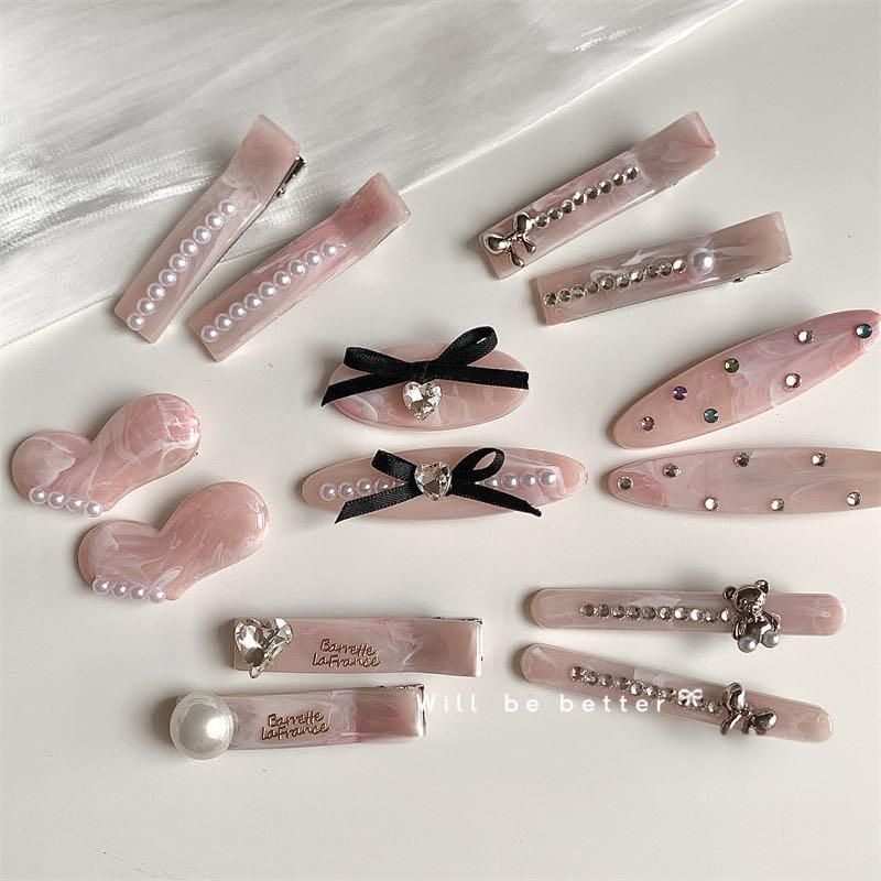 Diamond Pink Serires Clip (set)💗