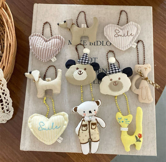 Cute Dog & Bear Letter Charm
