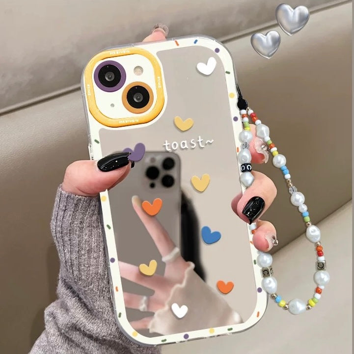 Colorful Heart Mirror iPhone Case🪞