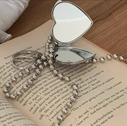 Korean INS Heart Bead Keychain / Bag Charm
