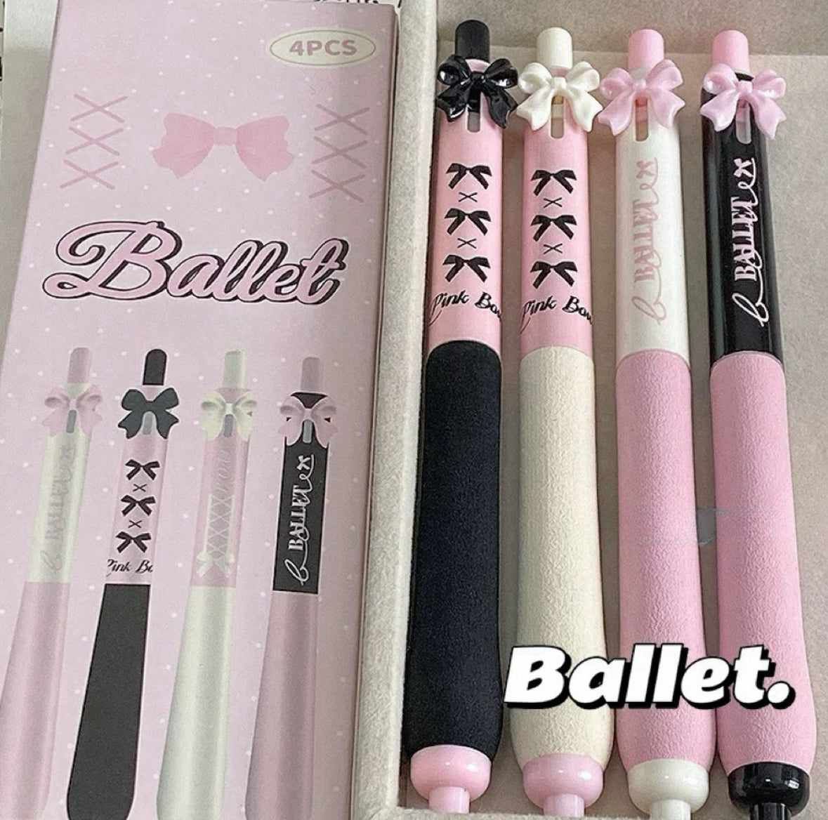 Black Bow Aesthetic Pen