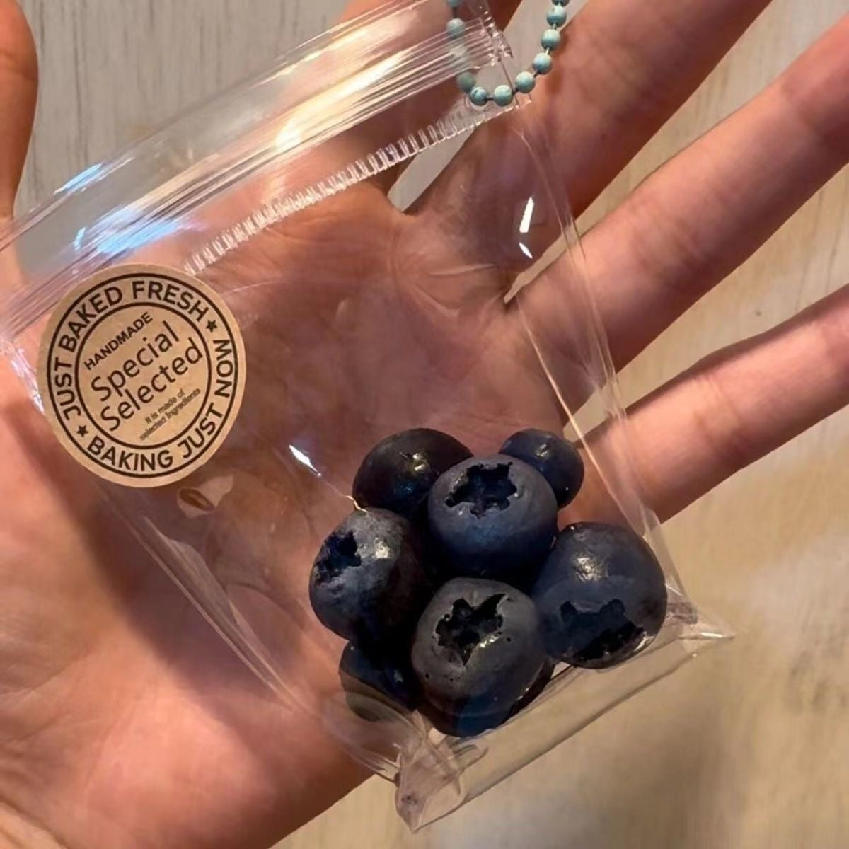 Blueberry Squishy Toy Charm