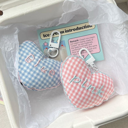 Cute Puffy Heart Keychain ❤️