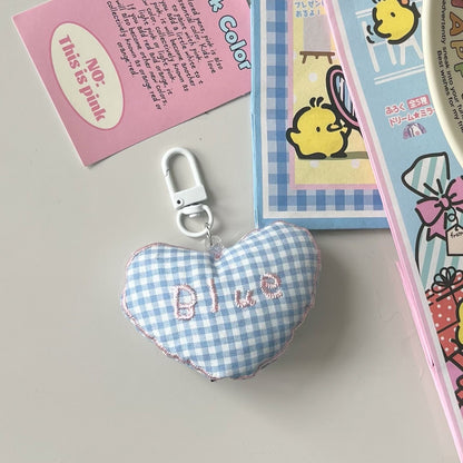 Cute Puffy Heart Keychain ❤️