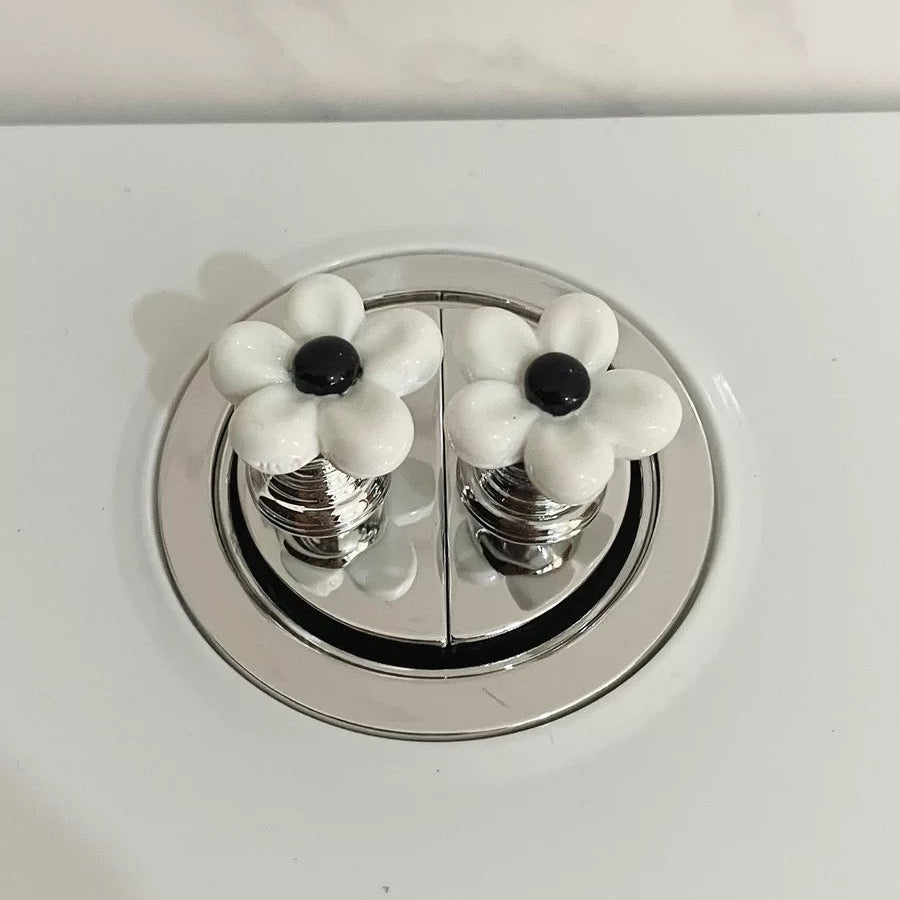 Nail friendly toilet Button Assistant