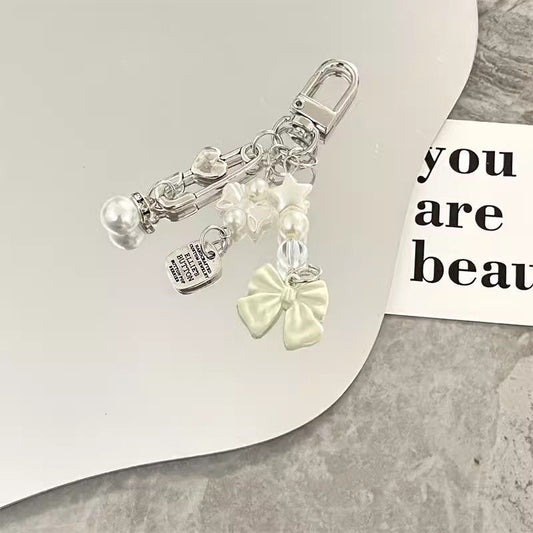 Trendy Bow Beaded Charm