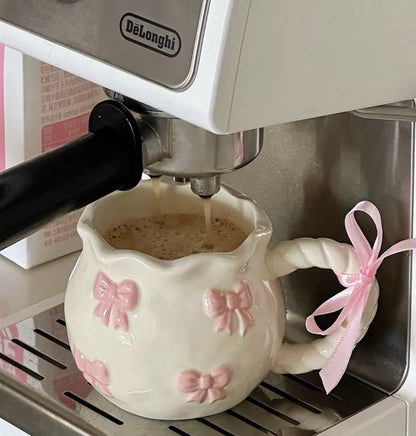 Mug with pink ribbon