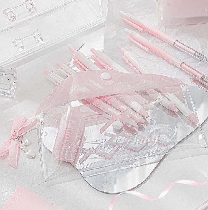 Transparent ribbon pencilcase