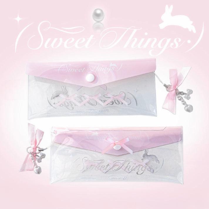 Transparent ribbon pencilcase