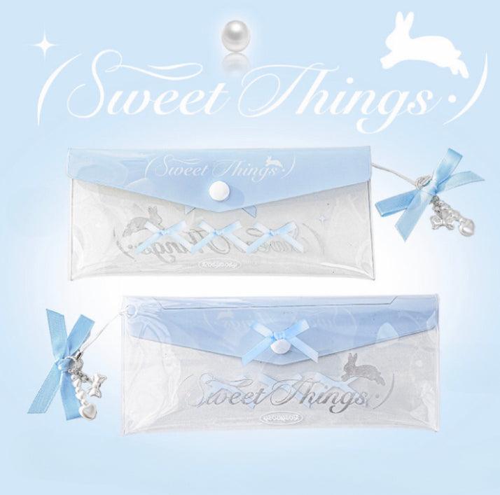 Transparent ribbon pencilcase