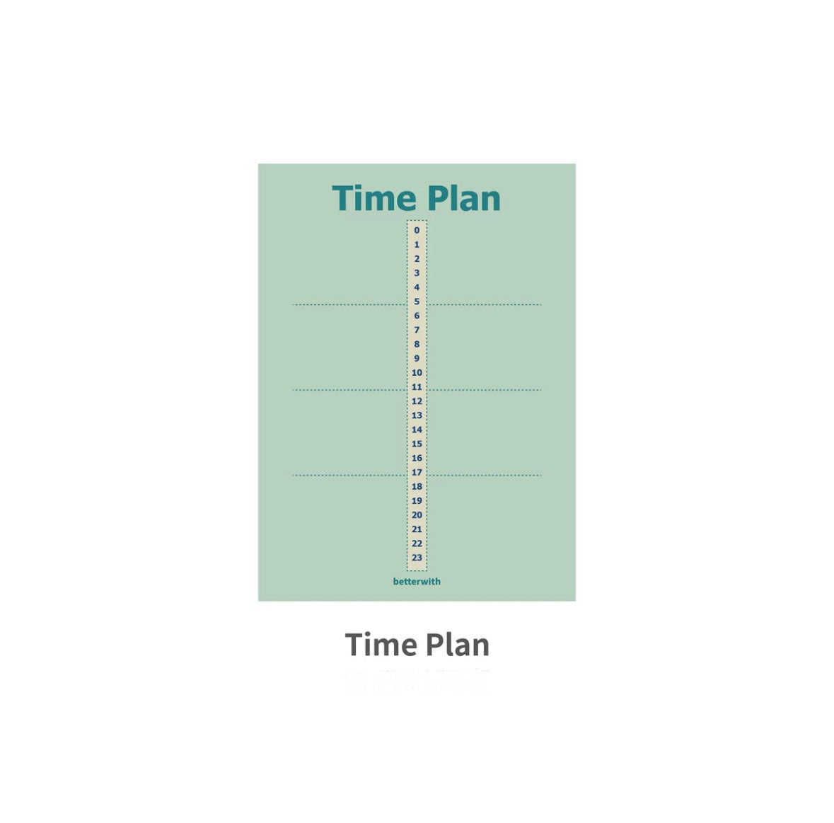 time plan