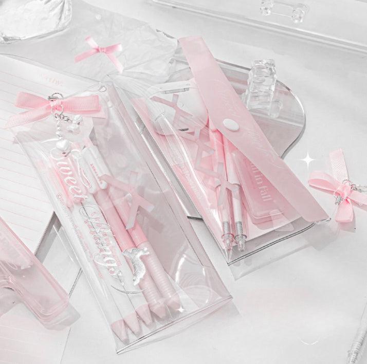 Transparent ribbon pencilcase