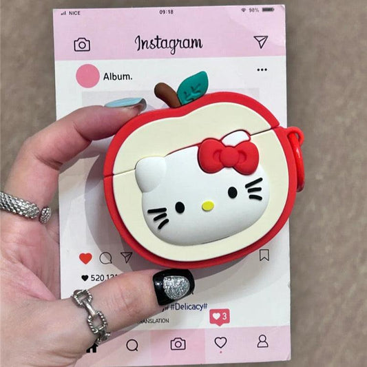Apple kitty face AirPods case 🍎 - KIO