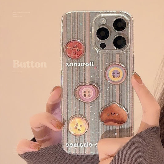 Blingbling buttons Iphone case🌰 - KIO